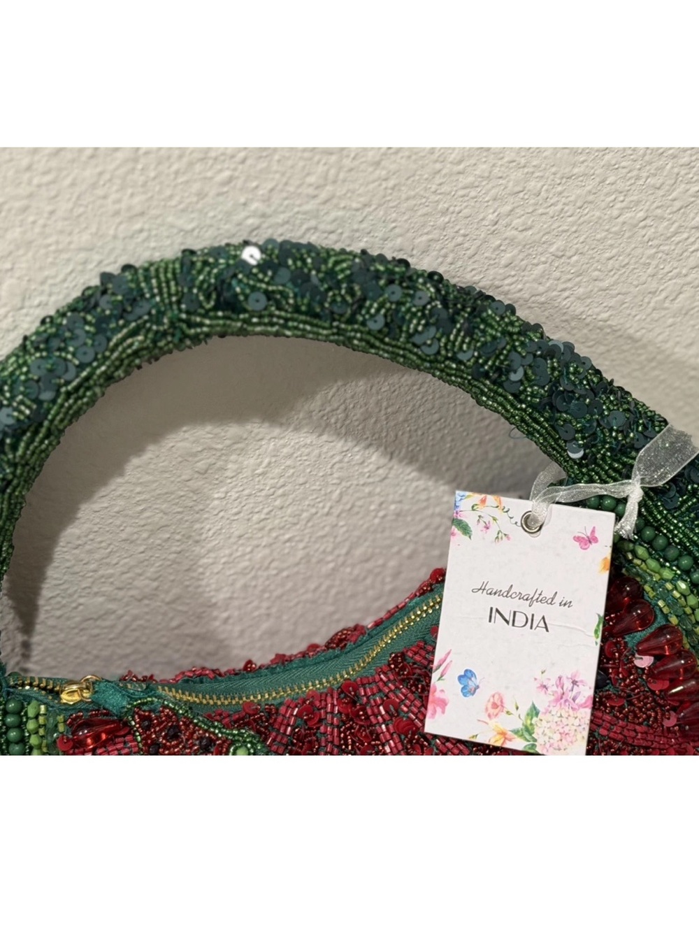 Handcrafted in India Watermelon
Beaded Bag Bead Seeds Tik Tok Viral
NWT - Picture 9 of 10